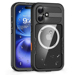 ShellBox Waterproof IP68 Case iPhone 16 Black