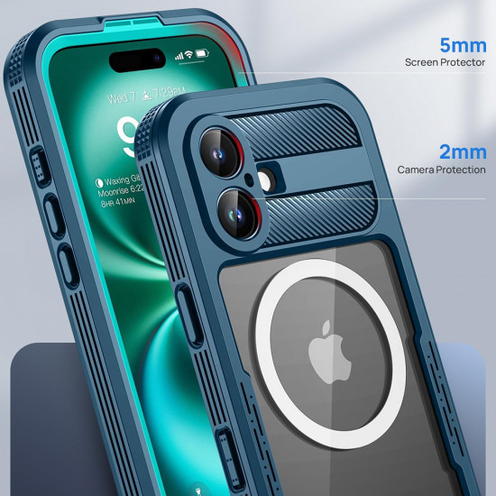 ShellBox Waterproof IP68 Case iPhone 16 Black