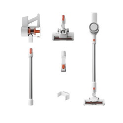 Deerma Cordless Vacuum Cleaner VCAD114 (DEM G40s Max) with Green Light, HEPA, LED, 22.000Pa, 180W, 2200mAh, 0.5L White