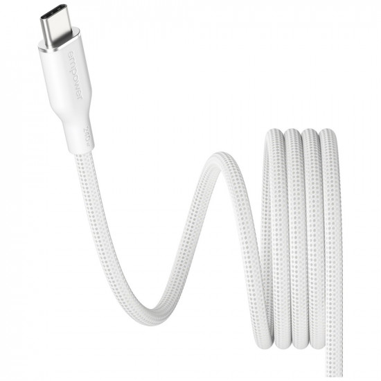 Cable empower by PanzerGlass Magnetic 240W USB-C to USB-C 1.5m silver white