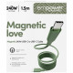 Cable empower by PanzerGlass Magnetic 240W USB-C to USB-C 1.5m green