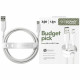 Cable empower by PanzerGlass Racing 60W USB-A to USB-C 1.2m silver white Cable empower by PanzerGlass Racing 60W USB-A to USB-C 1.2m silver white