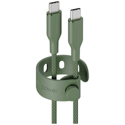 Cable empower by PanzerGlass Racing 60W USB-C to USB-C 1.2m green