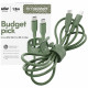 Cable empower by PanzerGlass Racing 60W USB-C to USB-C 1.2m green Cable empower by PanzerGlass Racing 60W USB-C to USB-C 1.2m green