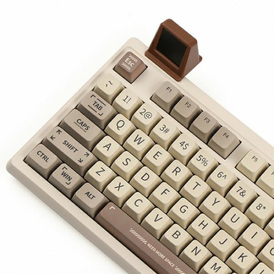 Mechanical keyboard Epomaker RT100 ANSI Wisteria Linear Switch white