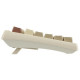 Mechanical keyboard Epomaker RT100 ANSI Wisteria Linear Switch white