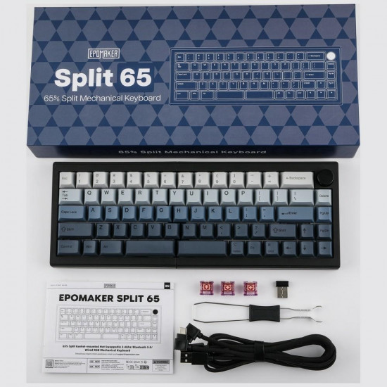Mechanical keyboard Epomaker Split 65 Switch black-flamingo Mechanical keyboard Epomaker Split 65 Switch black-flamingo