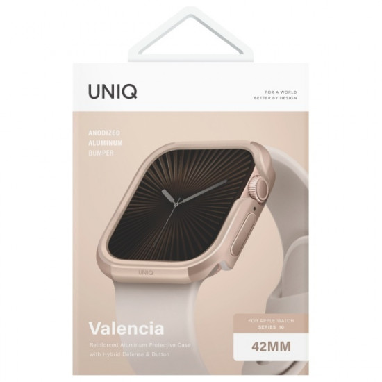 UNIQ Valencia case Apple Watch Series 42mm gold UNIQ Valencia case Apple Watch Series 42mm gold