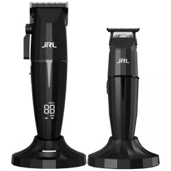 Set 2-in-1 JRL Onyx Clipper + Onyx Trimmer with Two Charging Stations black
