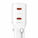 3mk Travel Adapter incharge® Globe US/EU/AUS/UK Sockets, 2x Type C, 45W GaN PD, QC4+ PPS SCP White