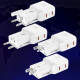3mk Travel Adapter incharge® Globe US/EU/AUS/UK Sockets, 2x Type C, 45W GaN PD, QC4+ PPS SCP White