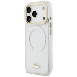 Case Lacoste IML Shockproof Gold Logo MagSafe for iPhone 18 Pro / 17 Pro transparent Case Lacoste IML Shockproof Gold Logo MagSafe for iPhone 18 Pro / 17 Pro transparent