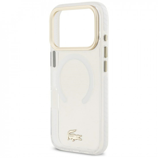 Case Lacoste IML Shockproof Gold Logo MagSafe for iPhone 18 Pro / 17 Pro transparent Case Lacoste IML Shockproof Gold Logo MagSafe for iPhone 18 Pro / 17 Pro transparent
