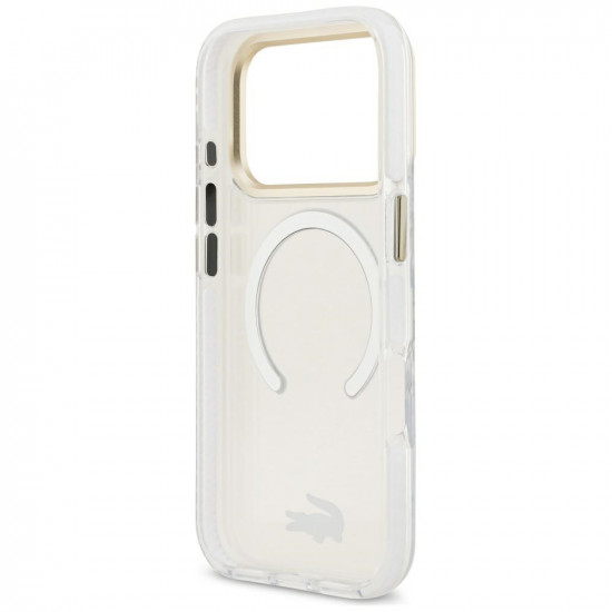 Case Lacoste IML Shockproof Gold Logo MagSafe for iPhone 18 Pro / 17 Pro transparent Case Lacoste IML Shockproof Gold Logo MagSafe for iPhone 18 Pro / 17 Pro transparent
