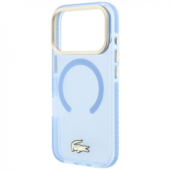 Lacoste IML Shockproof Gold Logo MagSafe Case for iPhone 18 Pro Max / 17 Pro Max Blue Lacoste IML Shockproof Gold Logo MagSafe Case for iPhone 18 Pro Max / 17 Pro Max Blue