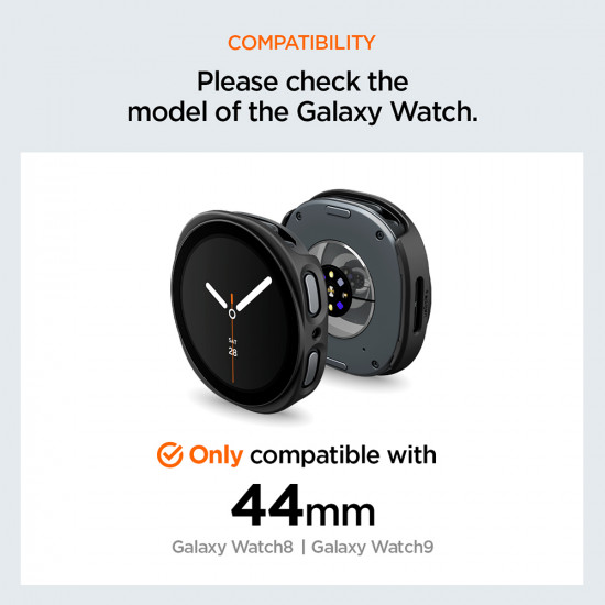 Spigen Thin Fit 360 (ACS11601) Samsung Galaxy Watch9 44mm / Watch8 44mm Black