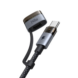 Mcdodo 2in1 Data Cable (CA 8860) Type C to USB C + MagSafe 3, 240W, LED Indicator, 2m Black