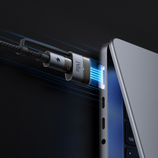 Mcdodo 2in1 Data Cable (CA 8860) Type C to USB C + MagSafe 3, 240W, LED Indicator, 2m Black