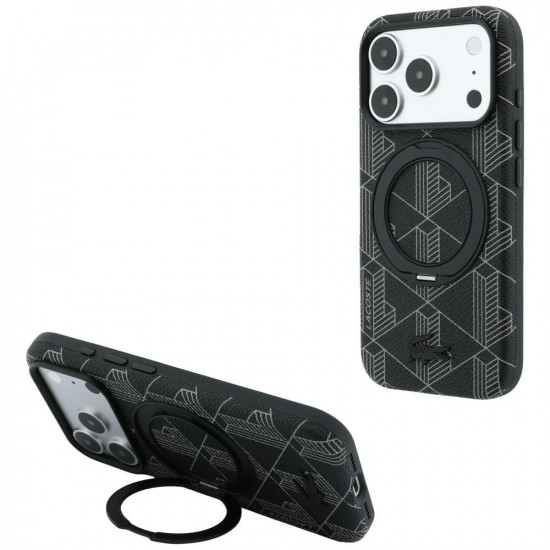 Case Lacoste Blend with Ring Stand MagSafe for iPhone 18 Pro / 17 Pro black