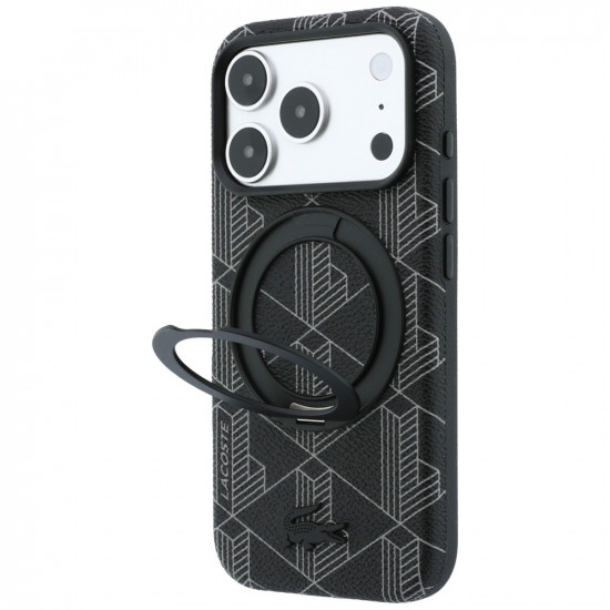 Case Lacoste Blend with Ring Stand MagSafe for iPhone 18 Pro / 17 Pro black