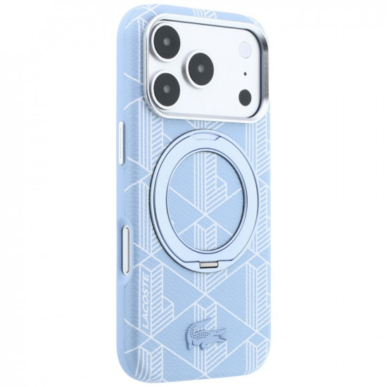 Case Lacoste Blend with Ring Stand MagSafe for iPhone 18 Pro / 17 Pro blue Case Lacoste Blend with Ring Stand MagSafe for iPhone 18 Pro / 17 Pro blue