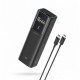 Cuktech Power Bank PB100P (CKPB100PGLBL) with Type C Cable, Display, USB C, USB, 150W, 10000mAh, Fast Self Charge Black