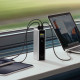 Cuktech Power Bank PB200U (CKPB200UGLGR) with USB C Cable, 2x USB C, USB, PD3.1, 210W, 20.000mAh, 1.3" TFT Screen Gray
