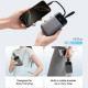Cuktech Power Bank LPB200NL (CKB200NLGLGY) with Built in Type C and Lightning Cable, Display, 40W, 20000mAh Grey