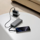 Cuktech Power Bank LPB200N (CUKL200NMXGR) with Built in USB C Cable, USB, Type C, LED Display, 20000mAh, 40W Grey