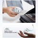 Cuktech Wall Charger AD653W (CUKA653WEUWT) with Retractable USB C Cable, USB C, USB, 67W, GaN Technology, 0.7m White