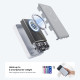 Cuktech Magnetic Wireless Power Bank WPB100N (CKWPB100NGLGR) with 2in1 Stand, Type C Input 20W, 10000mAh, Dual NTC White