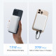 Cuktech Magnetic Wireless Power Bank WPB100N (CKWPB100NGLGR) with 2in1 Stand, Type C Input 20W, 10000mAh, Dual NTC White