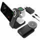 Foldable wireless charger 3-in-1 SODI W79 Qi2 black