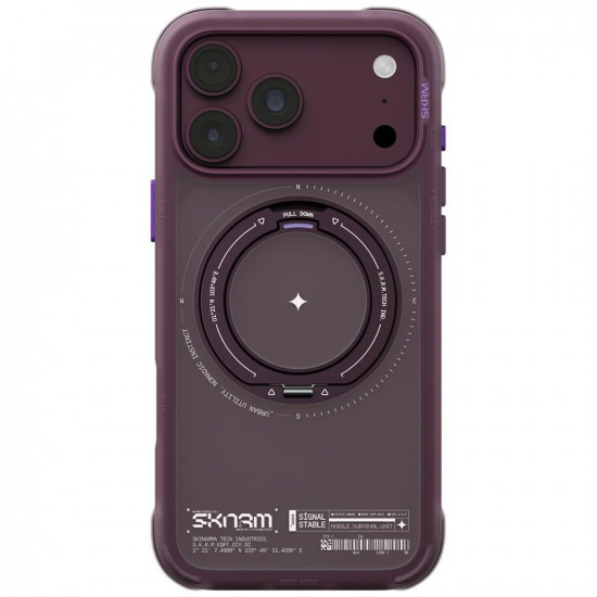 Case Skinarma Atlas MagSafe + Rotating Kick Stand for iPhone 18 Pro Max / 17 Pro Max burgundy Case Skinarma Atlas MagSafe + Rotating Kick Stand for iPhone 18 Pro Max / 17 Pro Max burgundy