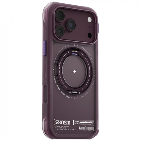Case Skinarma Atlas MagSafe + Rotating Kick Stand for iPhone 18 Pro Max / 17 Pro Max burgundy Case Skinarma Atlas MagSafe + Rotating Kick Stand for iPhone 18 Pro Max / 17 Pro Max burgundy