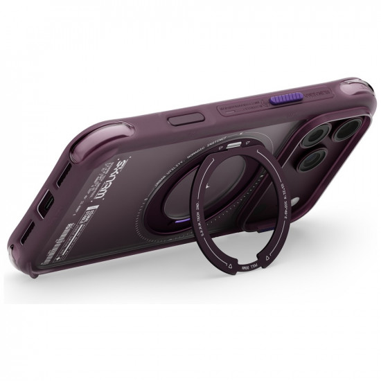 Case Skinarma Atlas MagSafe + Rotating Kick Stand for iPhone 18 Pro Max / 17 Pro Max burgundy Case Skinarma Atlas MagSafe + Rotating Kick Stand for iPhone 18 Pro Max / 17 Pro Max burgundy
