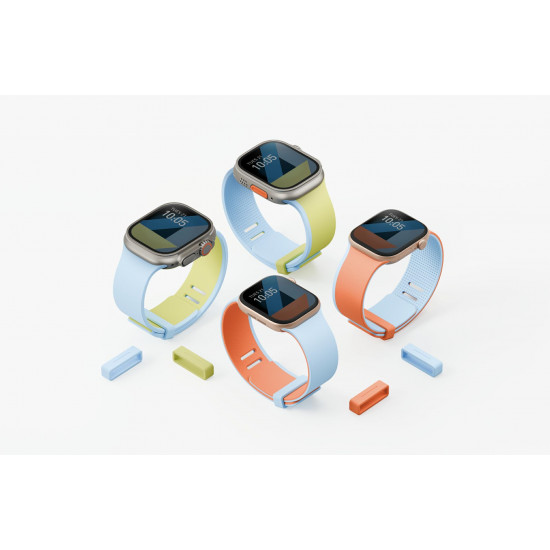 Strap UNIQ Revix IV Reversible Magnetic for Apple Watch 40/41/42 mm orange-blue
