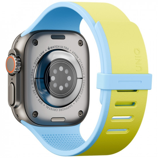 Strap UNIQ Revix IV Reversible Magnetic for Apple Watch Series 44/45/46/49mm lime green and blue