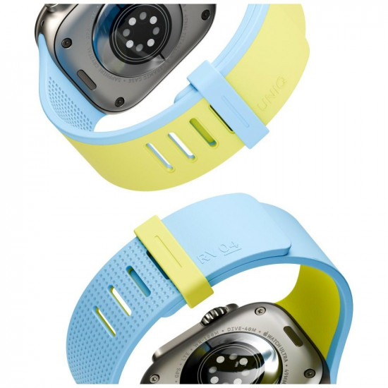 Strap UNIQ Revix IV Reversible Magnetic for Apple Watch Series 44/45/46/49mm lime green and blue