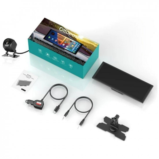 Portable car screen Ottocast N95C T1140 OttoScreen AI black + reversing camera